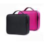 HR431 New Partition Handheld Makeup Bag PVC Film Covering Layer Printed Storage Bag Solid Color Oxford Fabric Embroidery Bag