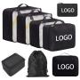 wholesale custom 8 piece luggage storage travel accessories suitcase organizer compression packing cubes set