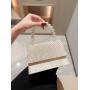 New arrival silk satin wrinkle women party clutch bag pearl handle purse dress handbag evening wedding clutch handbags for women