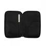 Customized leather zipper passport cover wallet genuine leather passport holder