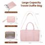 LOVEVOOK 2024 fashion outdoor travel handbags 3pc carry on Bags with shoe pocket Toiletry Weekender travel luggage duffel bags