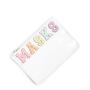 Stock Chenille Patches Clear Waterproof PVC Zipper Toiletry Carry Pouch Portable Makeup Organizer Bag Cosmetic Bag transparent