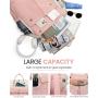 LOVEVOOK Fashion Business Computer Daypack with Charging Port Organizer Pouch 15.6 17 Inch Work Travel Laptop Backpack for Women