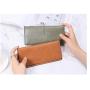HR146 Woman Pu Leather Lovely Wallet Clip Fashion Versatile Handheld Zipper Billfold Flower Embroidery Pocketbook Card Positions