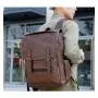 ZWY234 Men Simple Waterproof PU Shoulder Bag Wholesale Waterproof Laptop Backpack Daily Business Work Travel Student Schoolbag