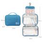 Wholesale OEM Waterproof Toiletries Storage Bag Bathroom Wash Classification Hook Cosmetic Bags Makeup Travel Bags