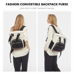 LOVEVOOK 14 in Waterproof Small Backpack for Women Cute Backpack Purse for Daily Work Travel Convertible Mini Backpack for Women