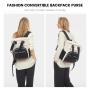 LOVEVOOK 14 in Waterproof Small Backpack for Women Cute Backpack Purse for Daily Work Travel Convertible Mini Backpack for Women