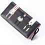 Factory Price Cute Design PU Leather Women's Long Zipper Clutch Wallet