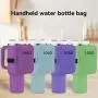 Custom Logo Sport Gym Water Bottle Phone Holder Handheld Storage Bag 20oz/30oz/40oz Portable Water Bottle Pouch