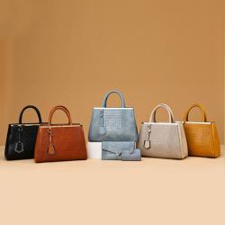 2024 bolsos de mujer  Set Bag  Treynd Handbags Custom Leather Bag ladies handbag tote leather hand bag for w