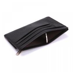 ZHF052 Pu Lychee Pattern Zipper Card Bag Women's Multi-function Card Cover Men's Large Banknote Change Wallet Wholesale