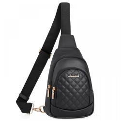 LOVEVOOK Wholesale Fashion Sling Shoulder Bags with Detachable Strap PU Leather Crossbody Chest Backpack Bag for Woman Ladies