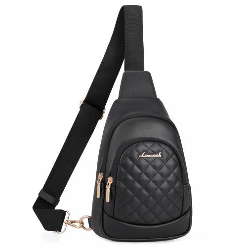 LOVEVOOK Wholesale Fashion Sling Shoulder Bags with Detachable Strap PU Leather Crossbody Chest Backpack Bag for Woman Ladies