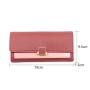 sac tendance 2024 carteras para mujer Long Tri-fold Buckle Coin Purse Wallets Solid Color Multifunction Multicard Holder Wallet