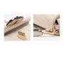 Wholesale Luxury White Color  Pu Leather ladies Elegant Metal Chain Women Handbag Cross Body Bag Shoulder Bag