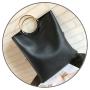 Factory Ready To Ship Pu Leather Women Handbag Shopping Tote Bag Crossbody Clutch   2 Pcs Lady Handbag