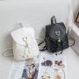 Mini Backpack 2024 Wholesale Pu Leather Women's Bags Girls' Small Schoolbags Leisure Small Ladies Backpack Bags