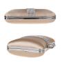 High Quality Blue Satin Square shiny Crystal Clutch Bag High Quality Diamond Sequins Dinner Banquet Party Clutch Bag 2024