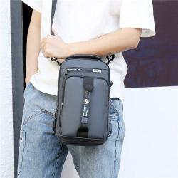 ZR543 New Fashion Unisex Chest Bag Wholesale Single Shoulder Unisex Bag Oxford Cloth Earphone Hole Portable Side Bag Waterproof
