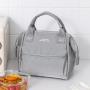KBW754 Large Lunch Bag Aluminium Foil Insulated Portable Lunch Box Bag Handheld Waterproof Insulated Picnic Bag