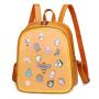 custom clear PVC Ita backpack with pins display leather school vinyl backpack custom design ita bag