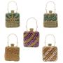 2024 Fashion Designer Handbag Diamond Dinner CrossbodyBag Wedding Party Women's Shoulder Bag Luxury Square Handbag