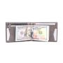 RFID Money Clip Slim Wallet Card Wallets for Men with Zipper Coin Pocket