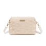 2024 Women's Fashionable Woven Grass Shoulder Messenger Bag Portable Single Strap Ladies Bag with Chain Decoration Small Bag