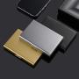 ZR084 Fashion Trend Stainless Steel Bank Credit Card Box Metal Organ Small Bag Business Card Anti-theft Swiping Bag