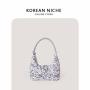 New Polyester Sequins Hardness Moderate Handbags Four Seasons Versatile Hand Shoulder Bag