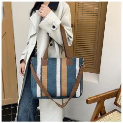 ZR743 Woman Bag Handbag Retro Canvas Fashion Female Portable High Quality Shoulder Underarm Bag Girl Versatile Tote Bag Shopping