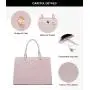 LOVEVOOK 2024 new fashion classic designer leather computer hand bag ladies large capacity 15.6 inch laptop tote bag for women