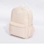Customized Logo Embroidered Letters Washable Waterproof Nylon Metal Ladies Zipper Shoulder School Bags Backpack For Men
