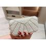 NEW Arrival Women's Pearl Clutch Bag Noble Rhinestone Beaded Evening Bags Wedding Clutch Purse Bag with Handle Handbag