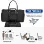 LOVEVOOK Large Quilted Weekender Bag for Women with Toiletry Bag  Carry on Overnight Bag with Shoe Pocket Travel Luggage Duffels