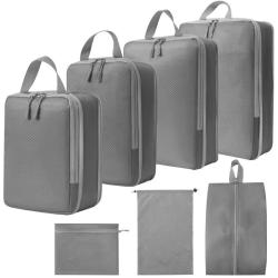 XL009-7 Foldable Travel Bag Seven Pieces Travel Organizer Set 6 Colors Accept Customized Logo Durable Essentials for Travelling