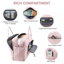 LOVEVOOK Custom logo Quilted Fashion Pink Duffle Bag Trending Designer Waterproof Portable Carry on Luggage Gym Sport Travel Bag