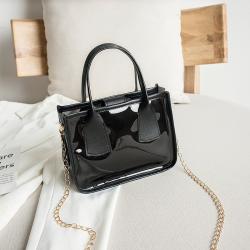2023 Summer And Autumn New Korean Transparent Jelly Bag Fashion Trend Personalized Handbag  Solid Color Shoulder Bag
