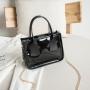 2023 Summer And Autumn New Korean Transparent Jelly Bag Fashion Trend Personalized Handbag  Solid Color Shoulder Bag