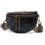 Small Women's Crossbody Bag Embossed Leather Splicing Should Bag For Girls