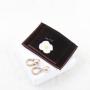 Custom Logo Printed Brown Velvet Envelope Jewelry Pouch Hot Stamping Envelope Velvet Gift Packaging Bag