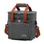 ZX014 Dual Compartment Reusable Cooler Bag Waterproof Bento Lunch Bag Thermal Picnic Insulated Lunch Bag With Food Container