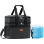 2022 new Realer 31L foldable large cooler bag with bottle opener ice pack waterproof lunch bag picnic camping trip cooler bags