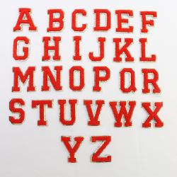 RTS Custom Chenille Letter Glitter Patch 5.5/6cm Embroidery Glitter Letter Patches For Clothing Bag Accessories