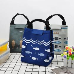 Reusable Lunch Bag Foldable Lunch Tote Travel Bag Lunch Box Holder Bento Cooler Bag