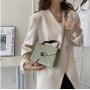 2024 Popular Women's Handbag New Fashion Single Shoulder Crossbody Bag Diamond Lattice Fan-shaped Hasp Envelope Ladies Bag