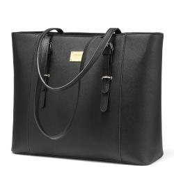 LOVEVOOK 2022 Fashion PU Leather Laptop Handbag for Ladies Large 15.6 inch Office Shoulder Briefcase Women's Laptop Tote Bags