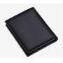 KBW189 2023 Custom Leather Wallet Men's Leather Slim Anti-theft Brush Vertical Paragraph Card Bag Men's Short Money Clip