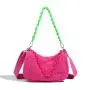 2024 Custom Logo Faux Fur Shoulder Chain Bag For Women Luxury Crossbody Purse
